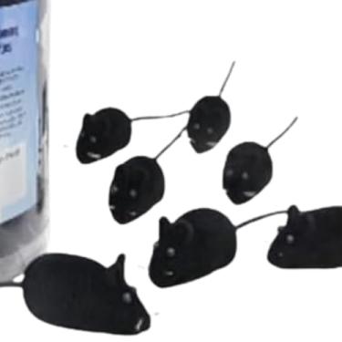 Imagem de Ratinho Sonoro para Gatos, Brinquedo com Som Realista, Vinil, 3x6cm, Sem Pilhas, 50 Unidades