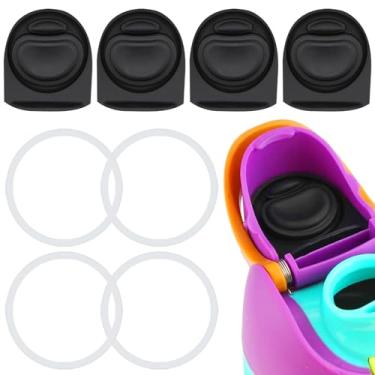 Imagem de ZONBBEE Rolha de substituição e anel de vedação O de silicone compatível com Owala FreeSip 680 g, tampa de anéis de borracha de vedação superior de garrafa para Owala 16/19/24/32/1,134 g, acessórios