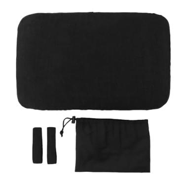 Imagem de Travesseiro de espuma viscoelástica Travesseiro de viagem portátil macio, confortável e respirável, suporte para pescoço para acampamento, caminhada, mochila, avião, carro,