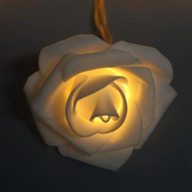 Imagem de Generic Luzes de Corda LED Rosa Ambiente Romântico para Decoração de Casamento No Dia Dos Namorados, Baixa Radiação para Sala de Jantar, Sala de Estar, Quarto, Pátio ou árvore de Natal, Espuma PE de