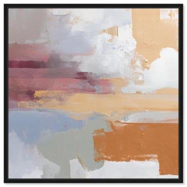 Imagem de Crossroads in Color I Impressão em tela Sunset Wall Art por Art Remedy, moldura preta, 40,6 x 40,6 cm