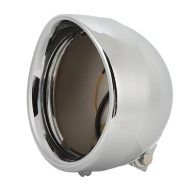 Imagem de Acouto Carcaça Redonda do Farol 67789-91 Balde de Lâmpada Farol de 7 Polegadas - Construção Em Liga de Alumínio, Vigas Seladas Adequadas, Halogênio H4 e Luzes LED