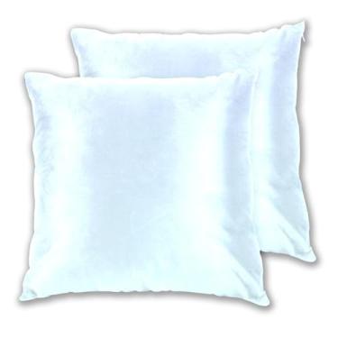 Imagem de Joitme Conjunto de 2 capas de almofadas elegantes azul claro ciano gradiente, capas de almofadas decorativas fofas, 50 x 50 cm, 2 peças