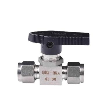 Imagem de 1/20.3 cm 1/10.2 cm 3/20.3 cm 1/5.1 cm 3/10.2 cm 3 4 6 8 10 12-25 mm válvula de esfera de compressão tubo OD 316 304 aço inoxidável água gás combustível (9,52 mm 3l8 polegadas)