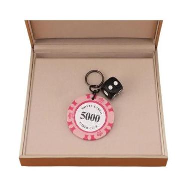 Imagem de Chaveiro De Casino Com Fichas De Poker E Dados, Presente Único De Jogo