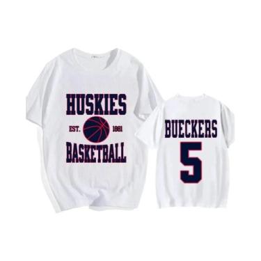 Imagem de Camiseta Unissex De Manga Curta Com Estampa Gráfica Dupla Face, Número