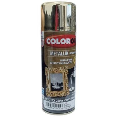 Imagem de Kit tinta spray dourado metallik 2 unidades ref 57 - COLORGIN