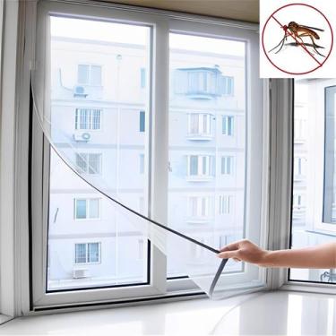 Imagem de Tela Mosquiteira Imã Janela Porta Removível Fita Magnética - ZEM