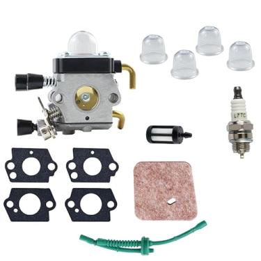 Imagem de Kit de carburador adequado para STIHL FS38 FS45 FS55 KM55 FS75 FS80 FS85 FC75 FC85 Substituição 4140-120-0619 4137-120-0608 4137-124-2800