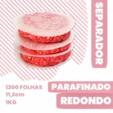 Imagem de Papel manteiga separador de hamburguer redondo 11,2cm - Mamedes papéis