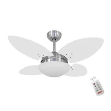 Imagem de Ventilador Volare Mini Petalo Branco 110V E Controle Remoto
