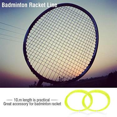 Imagem de Generic Corda de Raquete de Badminton Durável de Nylon ótimo Desempenho 10m para Todos Os Entusiastas de Badminton Vermelho//preto/amarelo (#4)
