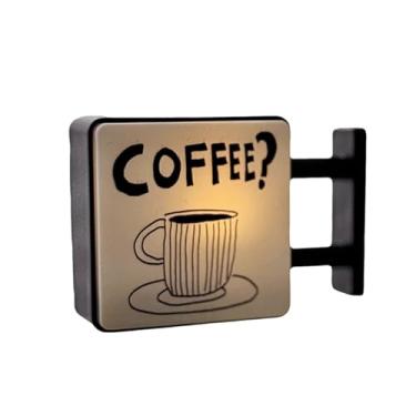 Imagem de Fiocias Luminária de LED para Geladeira, Decoração Brilhante, Placa Decorativa para Canto de Café, Ideal para Restaurante, Guarda-roupa, Presente de, Style B, Tamanho real