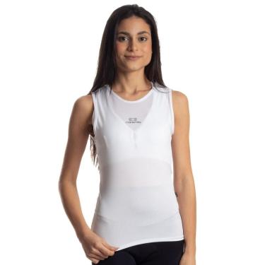 Imagem de Camisa Segunda Pele Regata Feminina Márcio May Sports Branca-Feminino