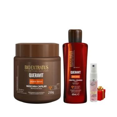 Imagem de Kit Queravit umectação capilar 1 Máscara 250ml 1 Cristal líquido + Pre