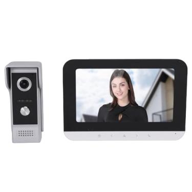 Imagem de Luocute Campainha de Intercomunicação de Vídeo, Câmera de Campainha de Vídeo WiFi 1080P Com Tela LCD IPS de 7 Polegadas Áudio Dual Way Visão Noturna IP65 à Prova de água para Apartamento (plugue