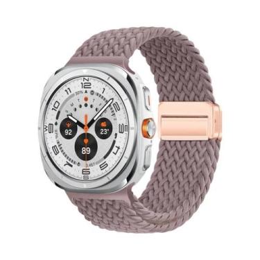 Imagem de Pulseira De Laço Trançado Com Fivela Magnética De Nylon De 47mm Para S