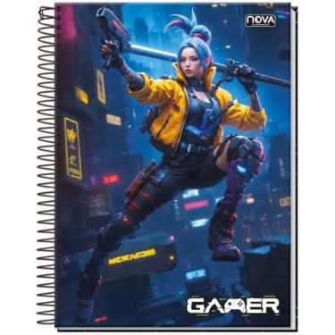 Imagem de CADERNO UNIVERSITÁRIO C/D ESPIRAL 20 MATÉRIAS 320 FLS GAMER
