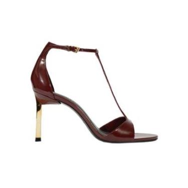 Imagem de Sandália Schutz Verniz Salto Alto Metalizado-Feminino