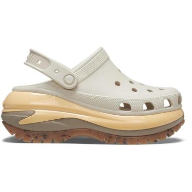 Imagem de Sandália crocs classic mega crush clog almond tint/multi-Feminino