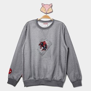 Imagem de Moletom Infantil Mooncity Homem Aranha Menino-Masculino