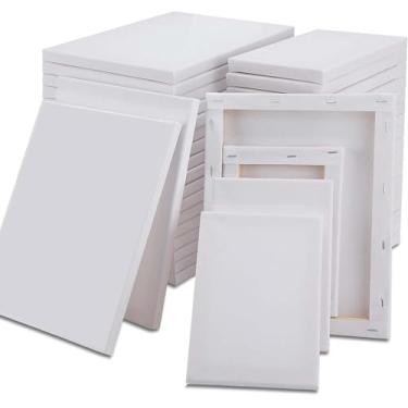 Imagem de 3 Telas 20 x 20 de Pintura Artística com perfil de Madeira e Primer Triplo para Tintas à Óleo e Acrílicas