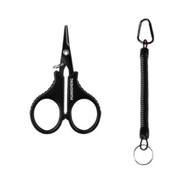 Imagem de Conjunto De Tesoura E Alicate De Pesca Em Aço Inoxidável Revestido De 