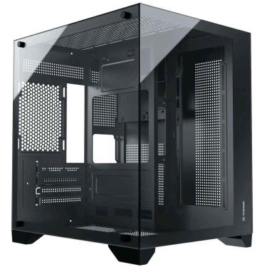 Imagem de Gabinete Gamer Aquario Clarity Preto Lateral Vidro Fortrek