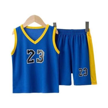 Imagem de Conjunto De Verão Para Meninos E Meninas, Colete De Basquete E Shorts 