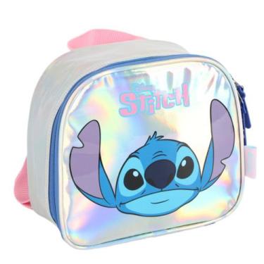 Imagem de Mochila Lancheira Térmica Stitch Luxcel Holográfica 20cm
