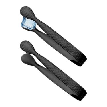 Imagem de Pinça de para freezer | Ferramentas de agarrar barras de aço inoxidável | Pinça de coquetel de metal | para fatias de limão, geléia, casa, bartender, chá, padeiro, restaurante, hotel, clube