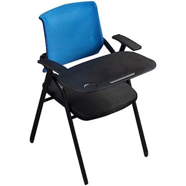 Imagem de Cadeiras dobráveis ergonômicas de escritório a granel com quadro de escrita extragrande - perfeitas para instituições de treinamento, inclui uma única poltrona útil