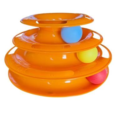 Imagem de Brinquedo Interativo para Gatos, Torre de Bolinhas, 3 Níveis