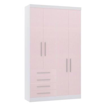 Imagem de Guarda Roupa Modulado 134,50cm 4 Portas e 4 Gavetas Alpes Luciane Moveis
