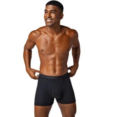 Imagem de Cueca Boxer Masculina Com Abertura Lupo, G, Preto
