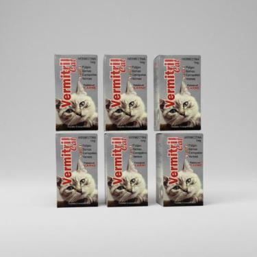 Imagem de Vermitril Cat Gato 24 Comprimidos Mastigáveis - Pulgas, Carrapatos, Ve