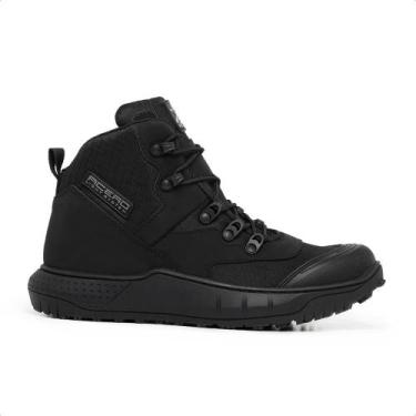 Imagem de Bota Adventure Acero Couro Masculino Cadarço Cano Curto, Preto, 39