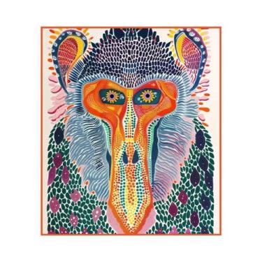 Imagem de Impressões Em Tela Abstratas De Abóbora E Macaco De Yayoi Kusama, Arte