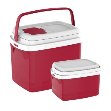 Imagem de Combo Caixa Termica 32l / 12l Vermelho Soprano