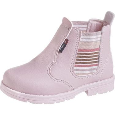 Imagem de Coturno Bota Menina Confortável Fashion - Redmax, Rose, 29 BR