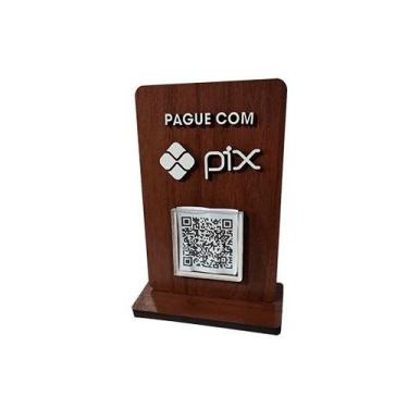 Imagem de Placa display para QR CODE - MDF PRINT