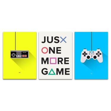 Imagem de Placas Decorativas Vídeo Game Desenhos Mdf 30X20Cm