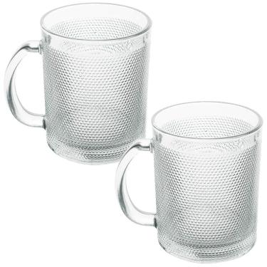 Imagem de Jogo de Canecas de Café de Vidro Bico de Jaca 280ml 2 Peças Seu Lar