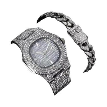 Imagem de Relógio De Pulso Masculino De Quartzo Em Aço Inoxidável Com Calendário