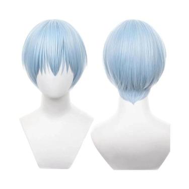 Imagem de Peruca Longa Laranja Marrom Para Cosplay De Chainsaw Man, Anjo E Diabo