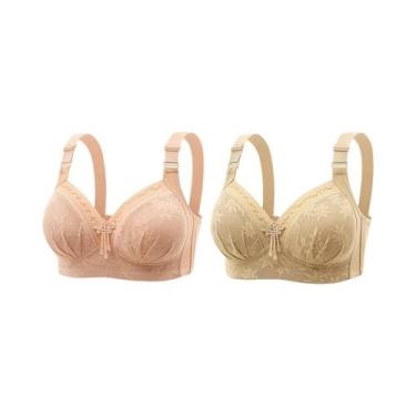 Imagem de Sutiã De Amamentação plus Size Com Renda Estampada, Confortável, Sem A