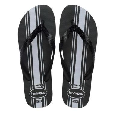 Imagem de Chinelo Masculino Havaianas Color Essential, Preto, 41/42