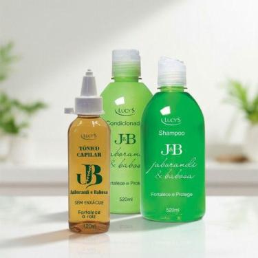 Imagem de Kit Shampoo, Condicionador e Tonico Jaborandi e Babosa Lucys - Botica 