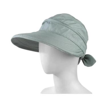 Imagem de Boné feminino feminino ao ar livre anti-UV verão viseira chapéu de sol