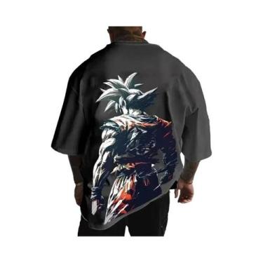 Imagem de Camiseta Dragon Ball Goku Unissex Casual De Verão Manga Curta Solta Pa